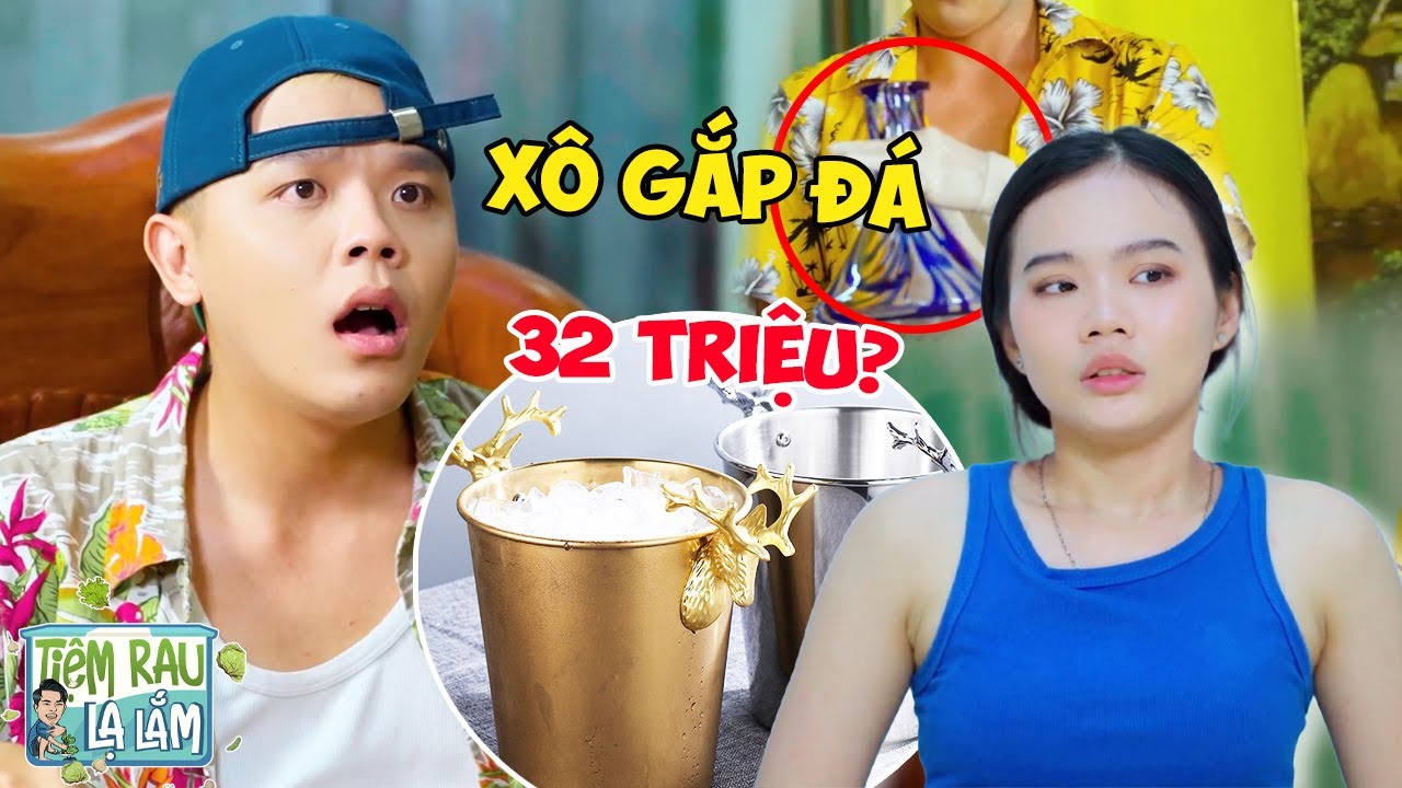 Người Yêu NGHIỆN ĐỒ HIỆU, Mua Xô Gắp Đá MẠ VÀNG Giá Trên Trời | Tloo Tiệm Rau Lạ Lắm #trll