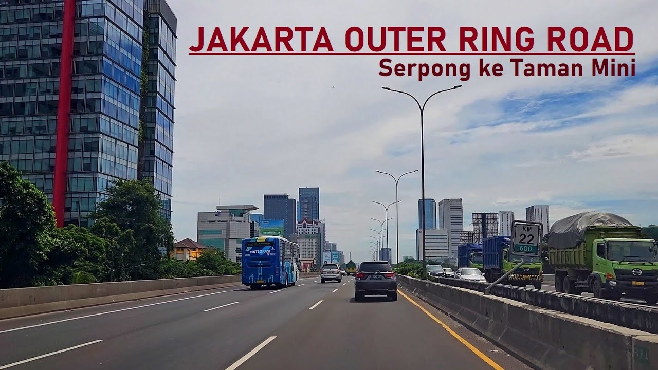 JORR is Jakarta Outer Ring Road ✅ Driving from Serpong to Taman Mini Indonesia Indah via Tol JORR❗
