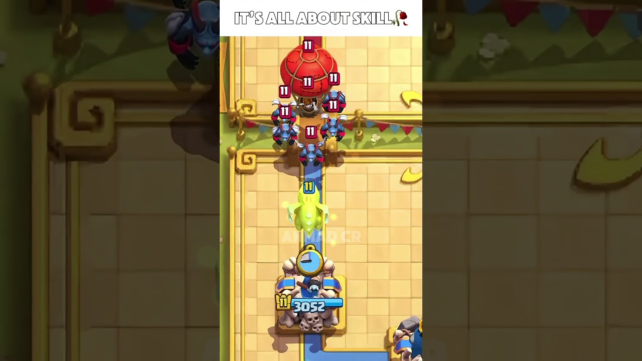 It&rsquo;s all about skill🥀 #clashroyale