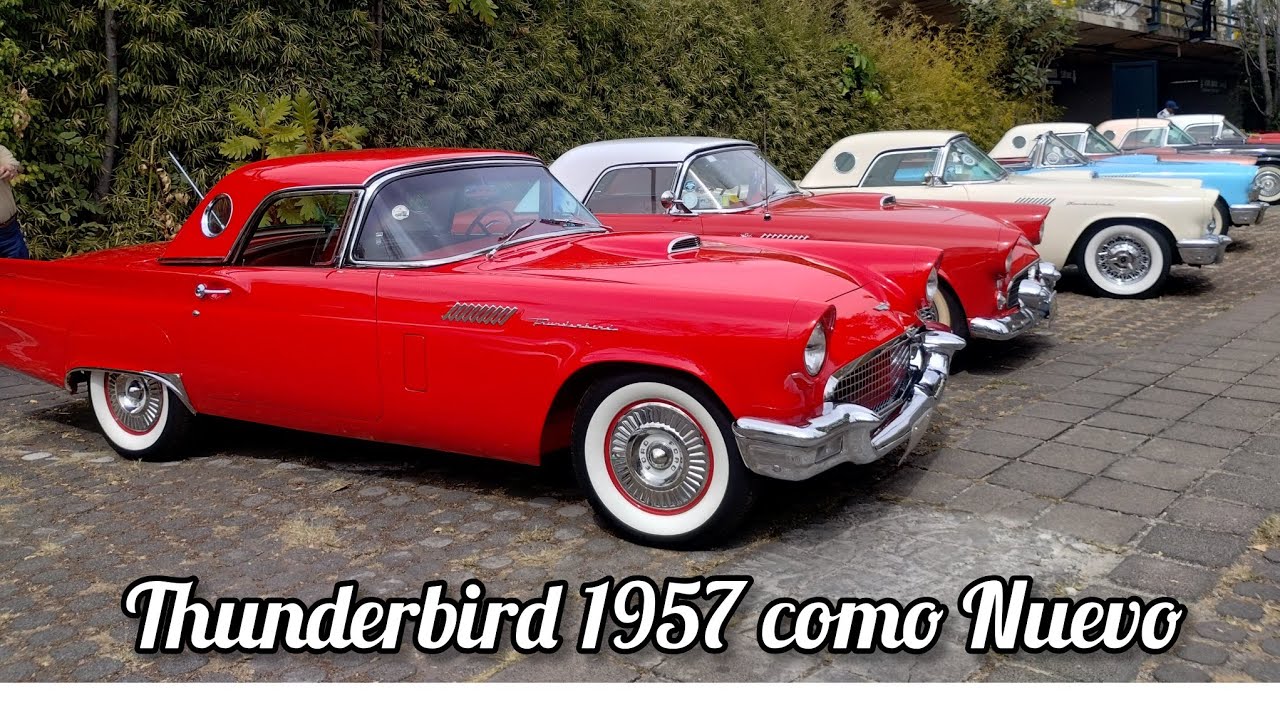 Ford Thunderbird 1957, 1956 y 1955. Excelentes autos clásicos.