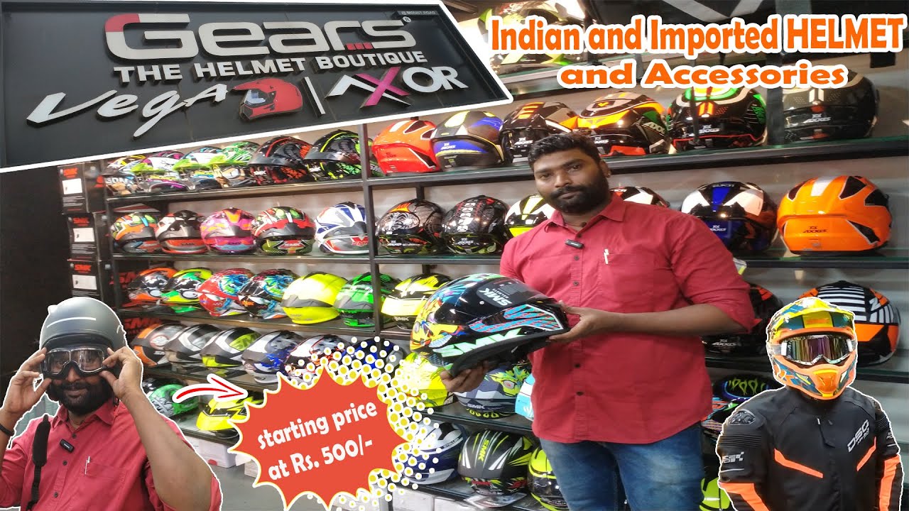 HELMET SHOP IN CHENNAI | 500 ரூபாய் முதல் HELMET | GEARS – The Helmet Boutique |SOORI VIEW |