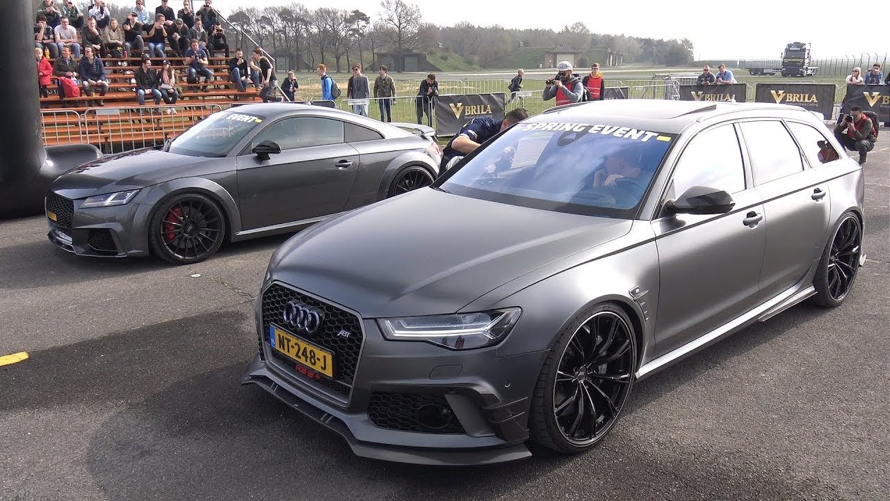 500HP+ Decatted AUDI TT-RS 8S vs Audi RS6 Avant ABT