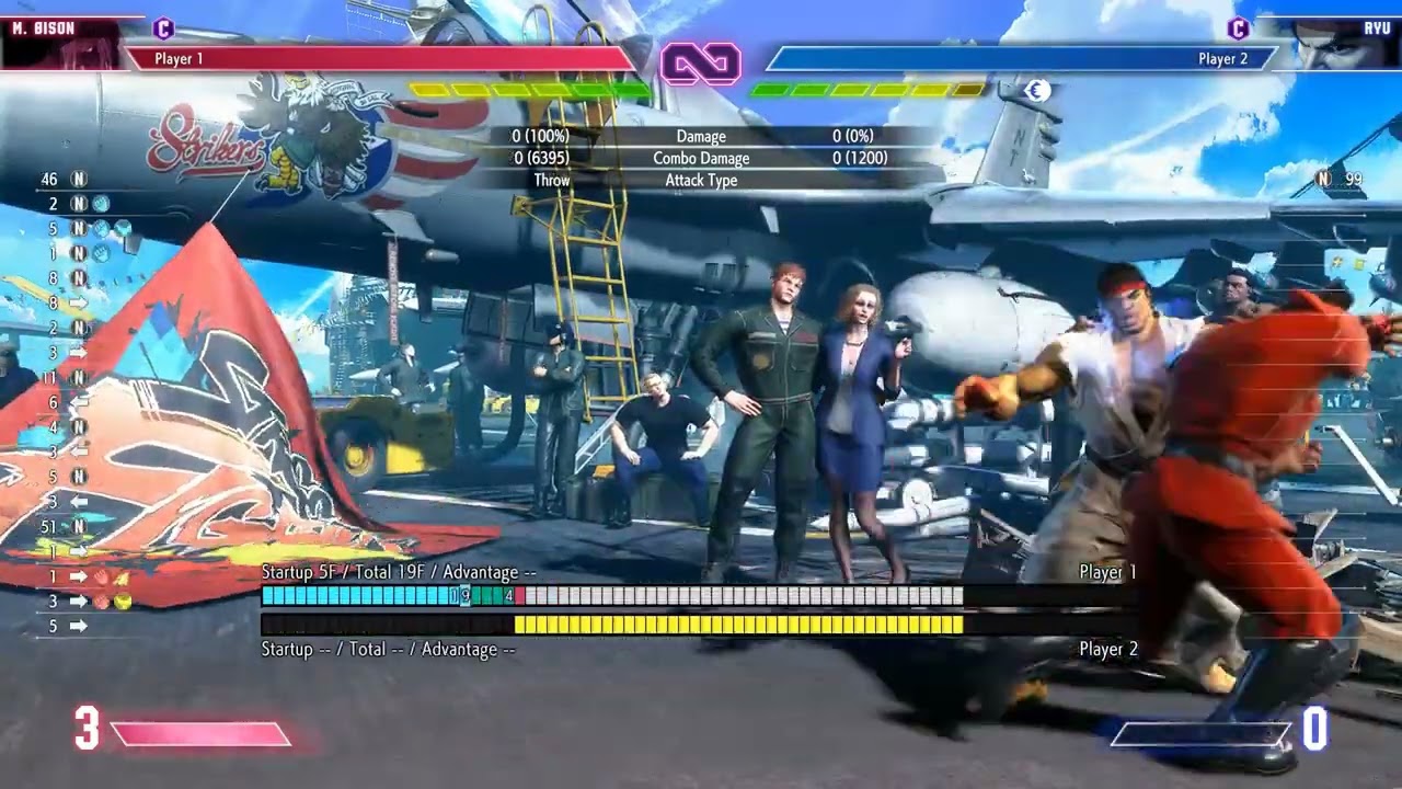 SF6 Bison Tech 3 - Cr.MP in Throw Loops