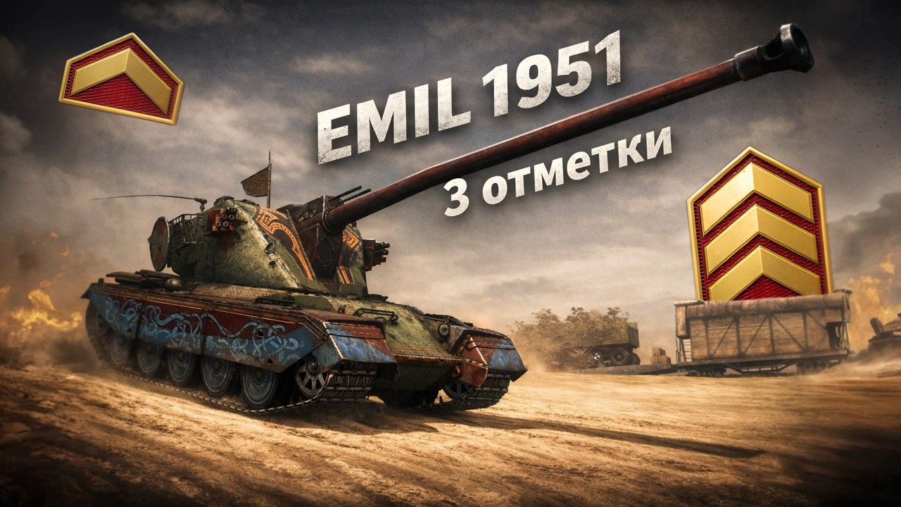 EMIL 1951 | попытка в три отметки (поддержите лайком я начинающий стример ) + франкенштанк #wotblitz