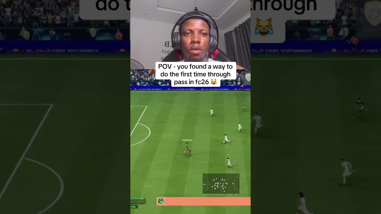 Learn How To Do First Time Through Ball In Fc26 👌 #fifaultimateteam #fc26 #fc26gameplay #eafc26