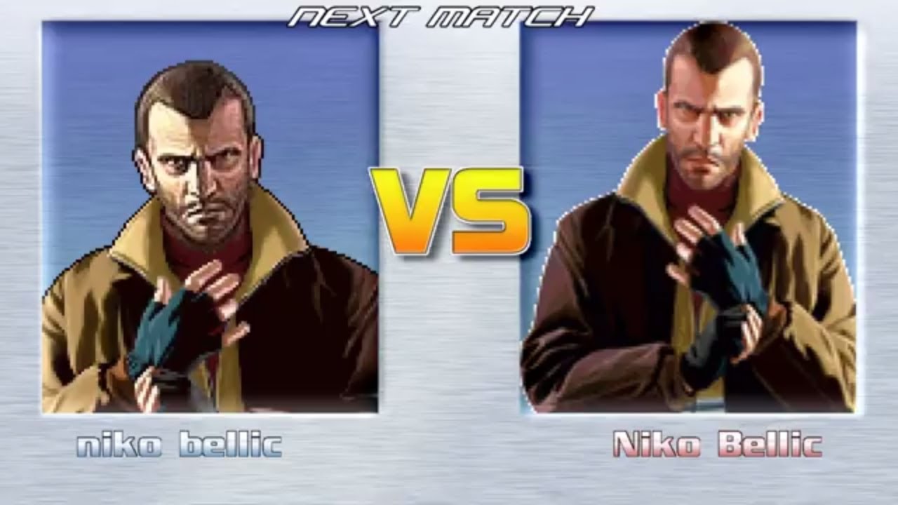 (mugen) 2D Niko Bellic vs. 3D Niko Bellic