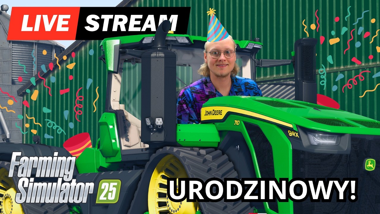 Urodzinowy na gospie Runiego! Wbijaj! #fs25 #farming #farmingsimulator25 #livestream #live