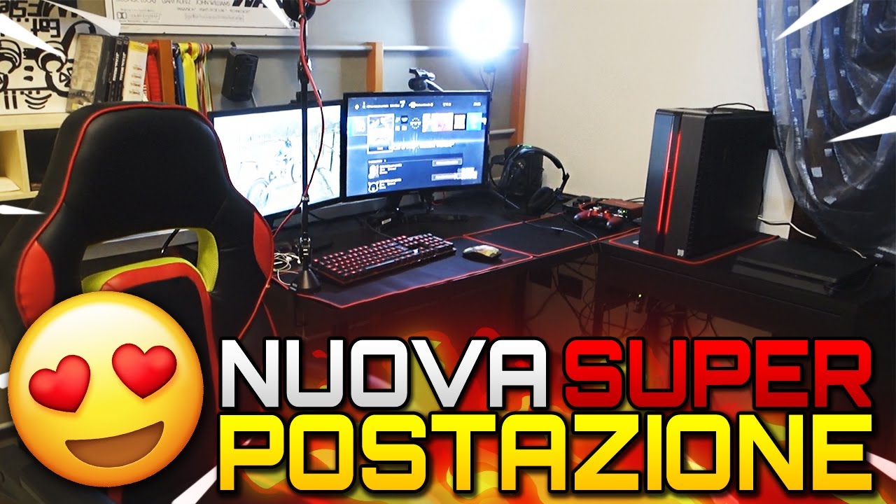 LA MIA NUOVA POSTAZIONE DA GAMING/STREAM...