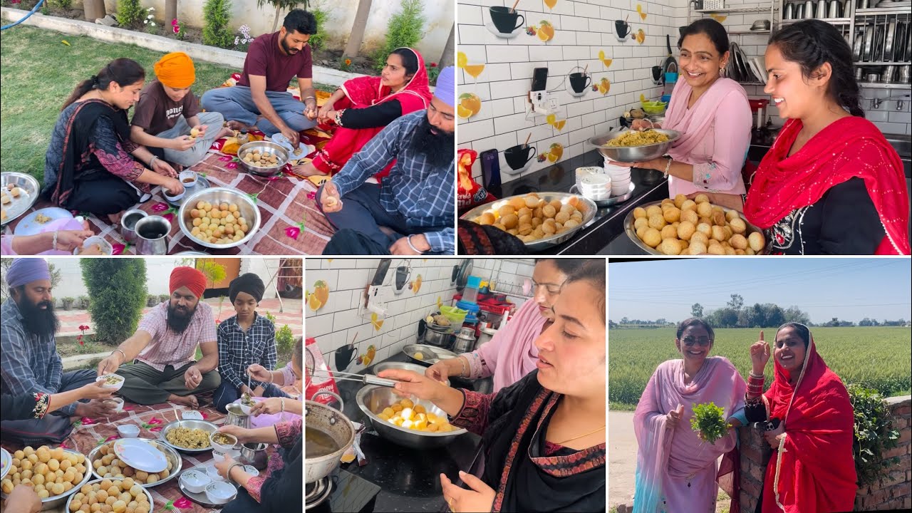 ਸਾਰਿਆਂ ਨੇ ਖਾਧੇ ਰੱਜ ਰੱਜ ਕੇ ਗੋਲਗੱਪੇ 🤗 sariya ne khade rajj rajj ke golgappe