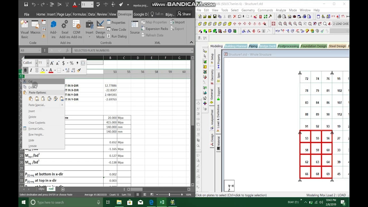 Slab Design Using VBA in Excel and StaadPro