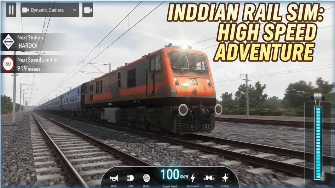 160KM/H RUN! 🚄 Hardoi Express High Speed Action | Indian Rail Sim