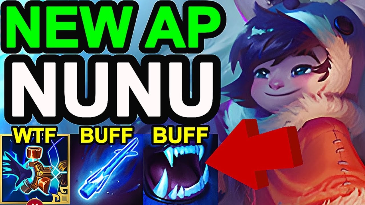 Wild Rift China Nunu Jungle - New Full AP Nunu Build Runes - Buffed Off Meta OP Champion