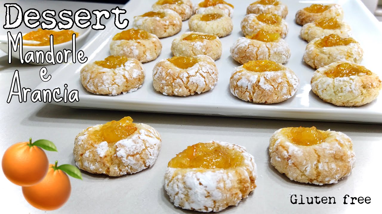 DESSERT MANDORLE E ARANCIA🍊 pasticcini facili e morbidissimi Gluten free🍊ALMOND AND ORANGE DESSERT