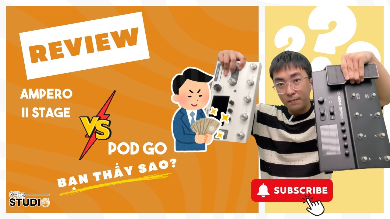 THÊM 5.000.000Đ LIỆU CÓ ĐÁNG: Đánh giá LINE6 Pod Go vs Hotone Ampero II Stage