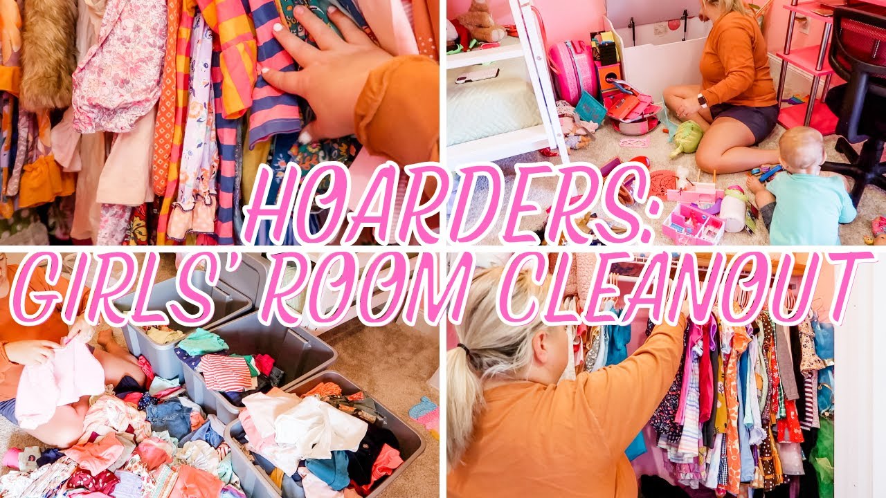 HOARDERS | GIRLS' ROOM CLEANOUT | CLEAN AND ORGANIZE | DECLUTTER