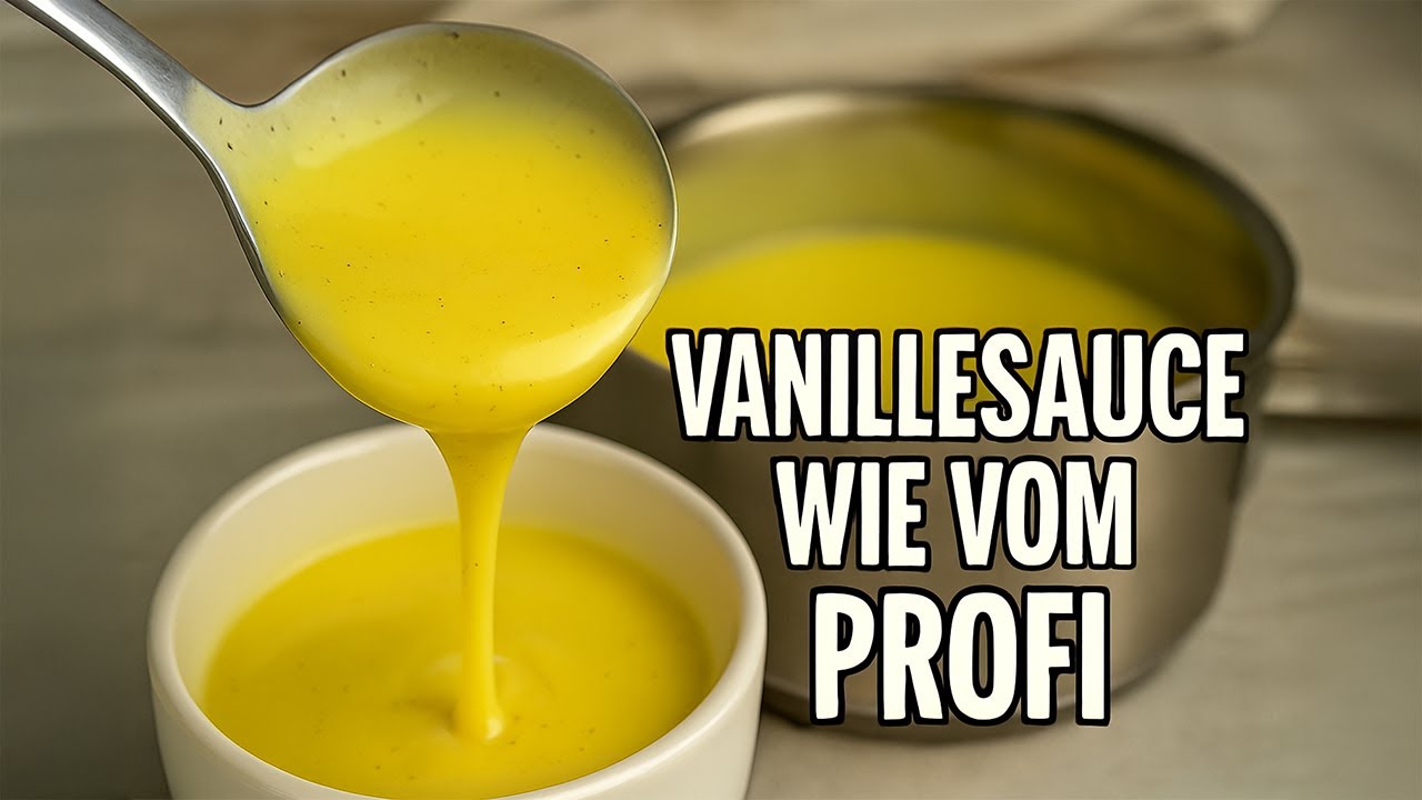 Einfache Vanillesauce wie in der Kochausbildung | Gelingsicheres Grundrezept