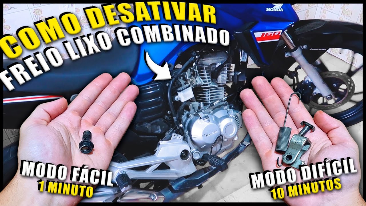 COMO DESATIVAR O FREIO COMBINADO DA CG 160 - AS 2 MELHORES FORMAS