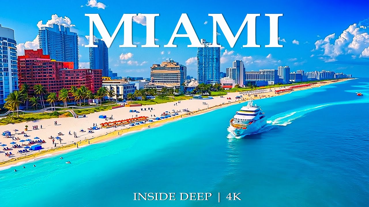 Miami 4K | Discover Tropical Beach Paradise and Turquoise Waters With Deep House Chill