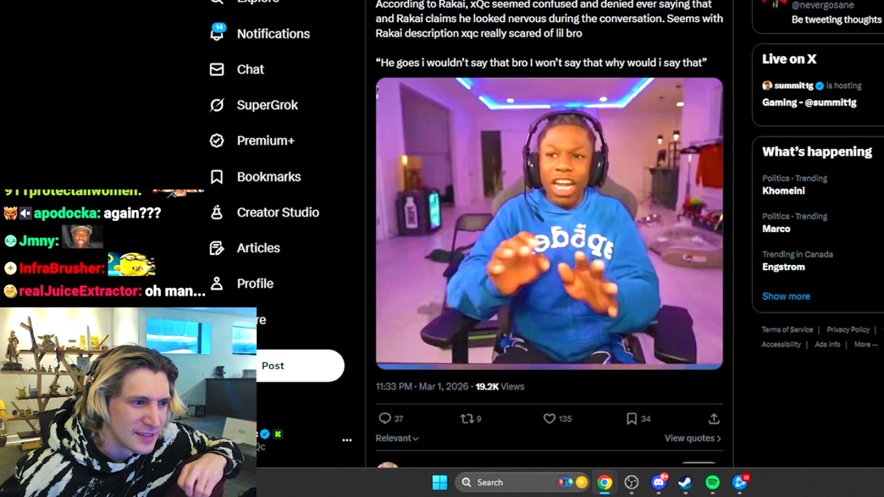 xQc Replies to Rakai's Claim that xQc 
