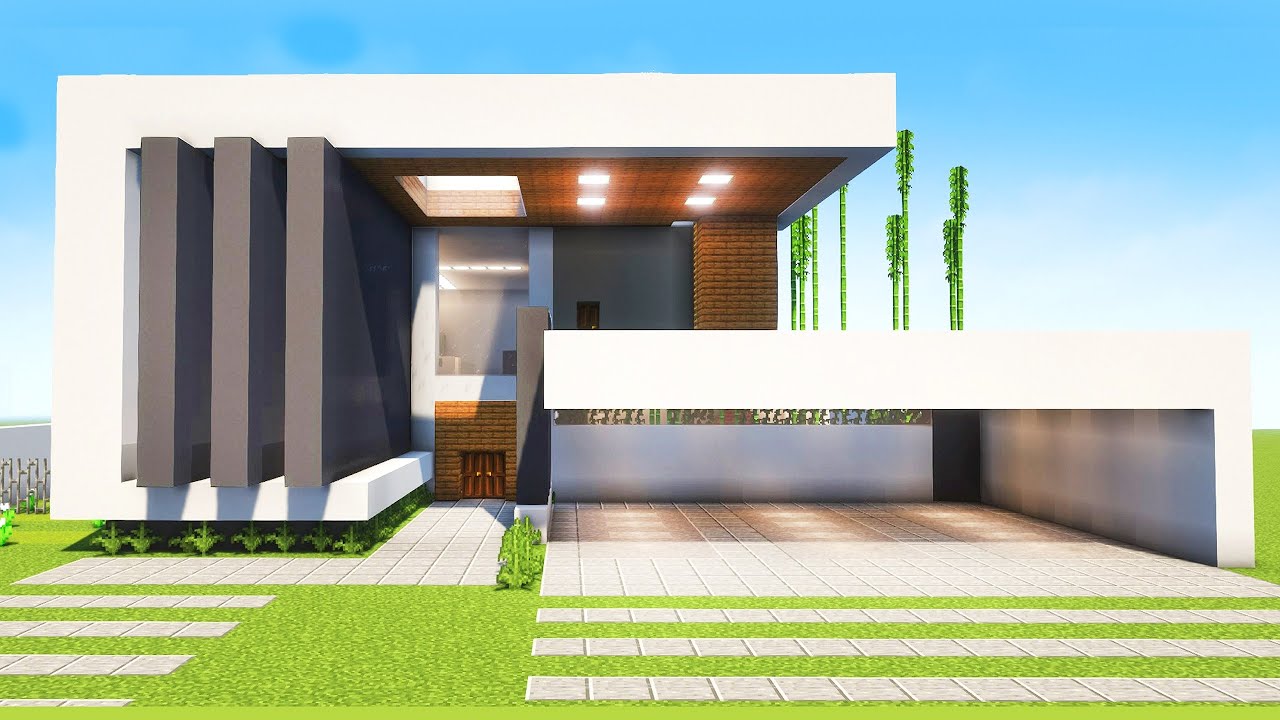 Minecraft - Como Construir uma Mans&atilde;o Moderna - Tutorial
