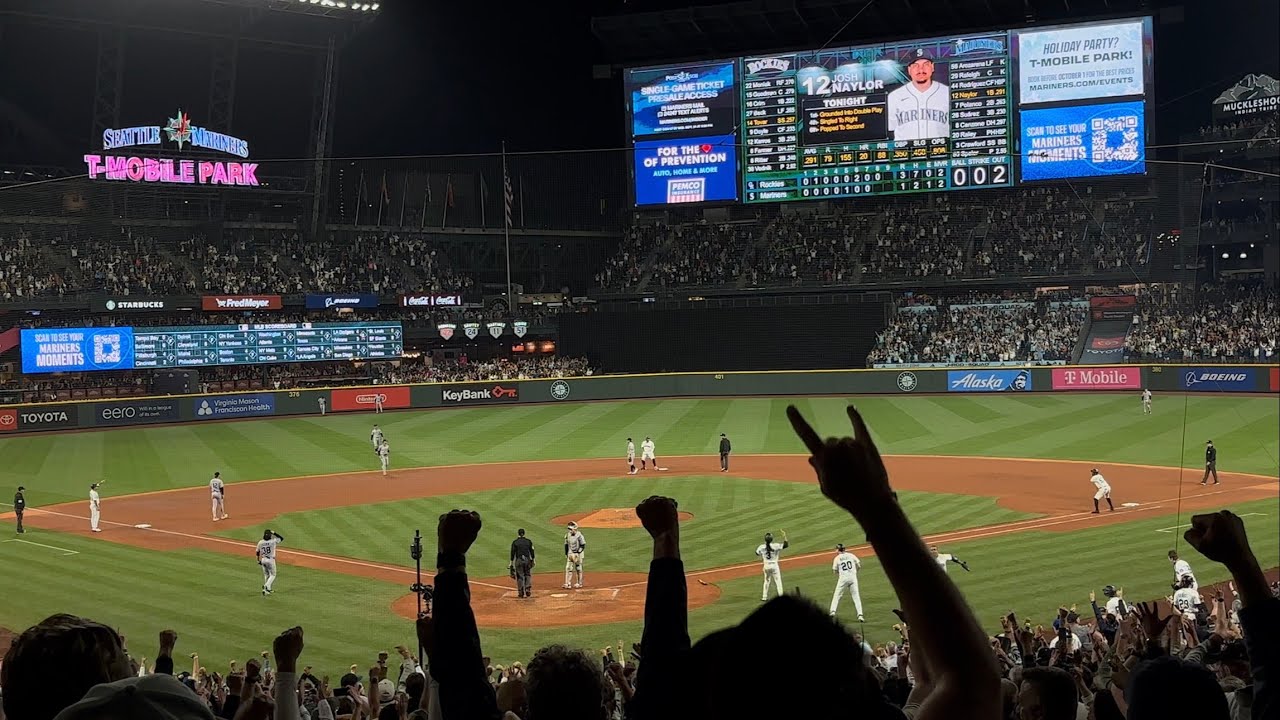 Josh Naylor Bases Clearing Double!!!!Colorado Rockies vs Seattle Mariners 9/23/25 T-Mobile Park