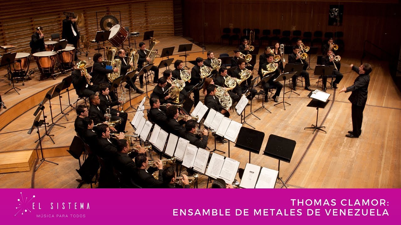 Thomas Clamor dirige al Ensamble de Metales de Venezuela - Venezuelan Brass Ensemble