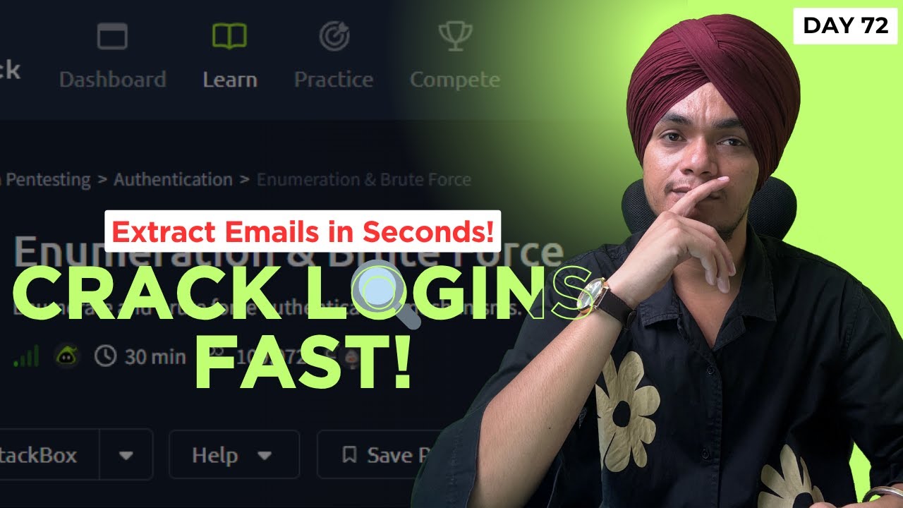 Login Forms Se Valid Users Kaise Nikale? — Authentication Enumeration Guide |  TryHackMe Walkthrough