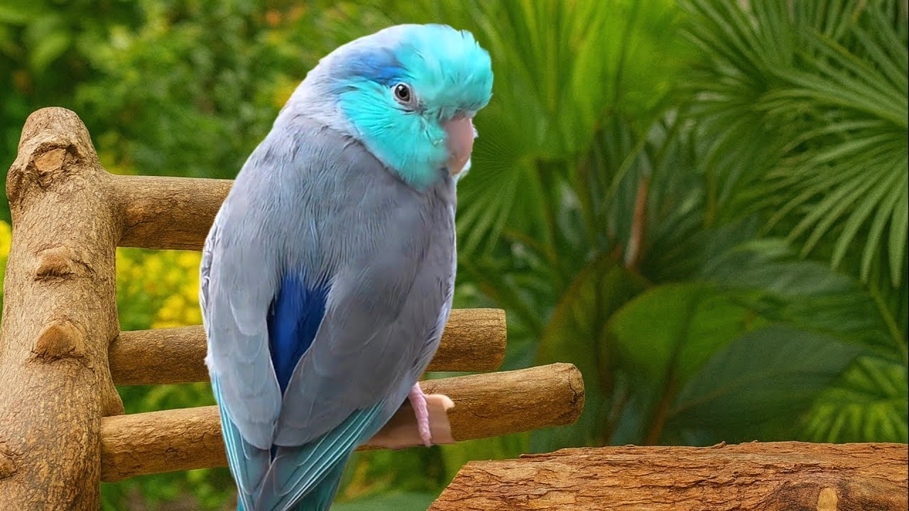 PARROT TV 📺🌴 REAL BIRDS SINGING SOUNDS 🌺 RELAXING NATURE 2 HOURS FORPUS PARROTLET