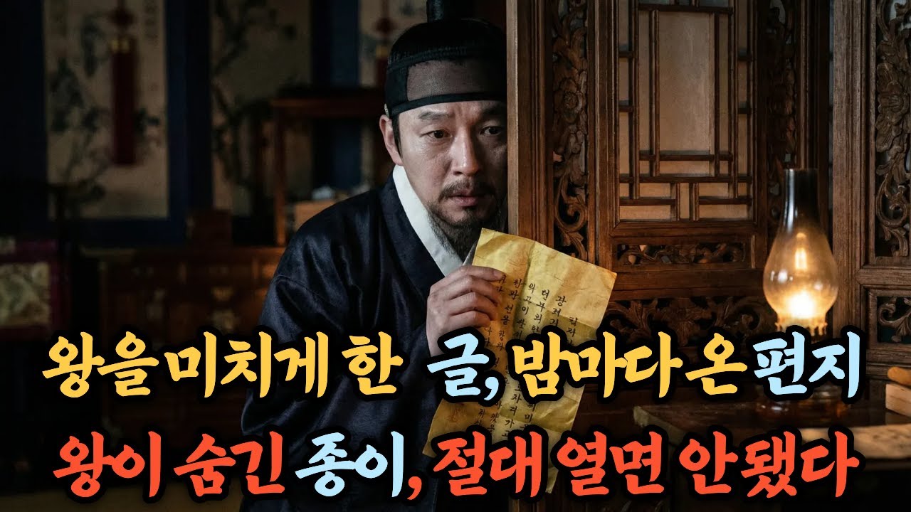조선 왕의 침실에서 발견된 단 한 줄의 쪽지 #야담 #역사스캔들 #history