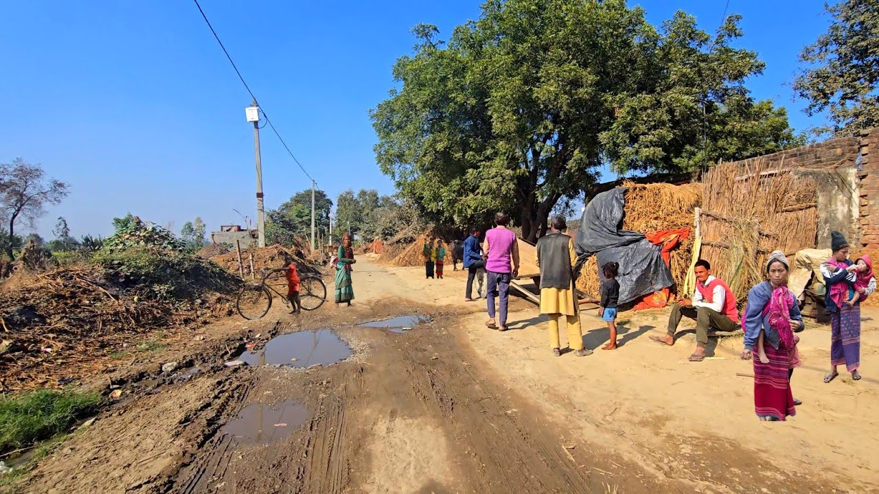 Very Poor Village In UP, India [] The Village Roads In UP, India Are Like This [] Real Life India
