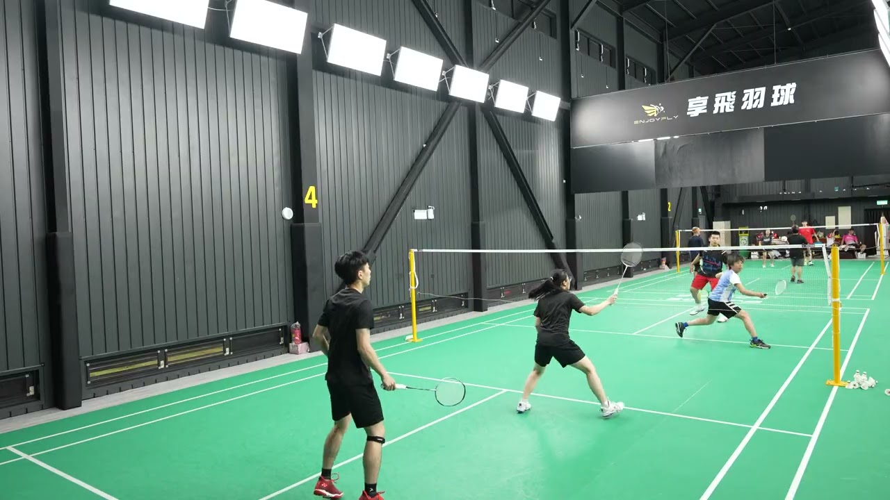 【敲框早安羽球隊】 曉蓓 康哥 VS 怡諠 我  20260227-1