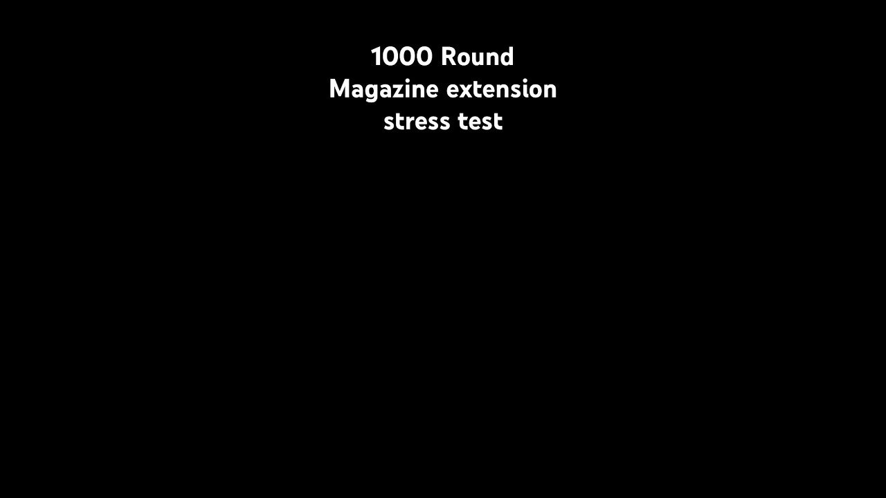 Running 1000 rounds through our plus 5 Glock extension. No malfunctions!