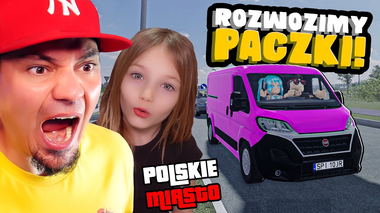 🚚🗑️ ROZWOZIMY PACZKI Z LARĄ W PCD! | Polish Car Driving z Larą