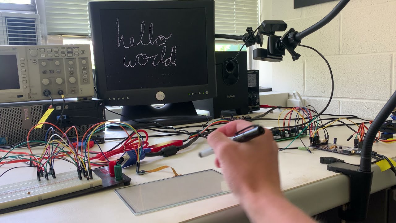 Resistive touchscreen to VGA display with Raspberry Pi Pico (RP2040)