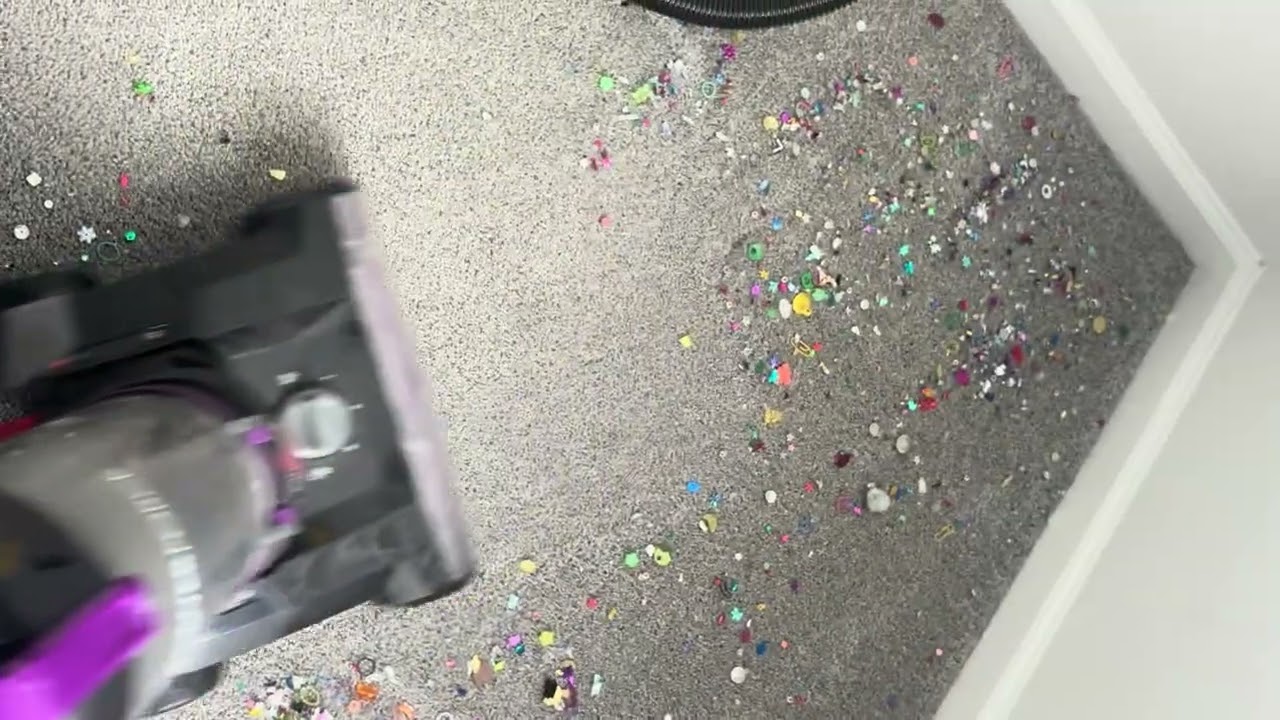 Full mess test with shiny crunch mix #asmrvacuuming #asmr #fyp #satisfying #ndm 