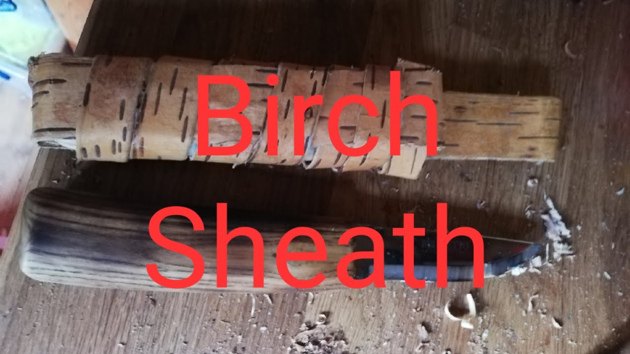 Birch Bark. Knife Sheath. Bark Craft. Bushcraft. Bushcraft Skills.