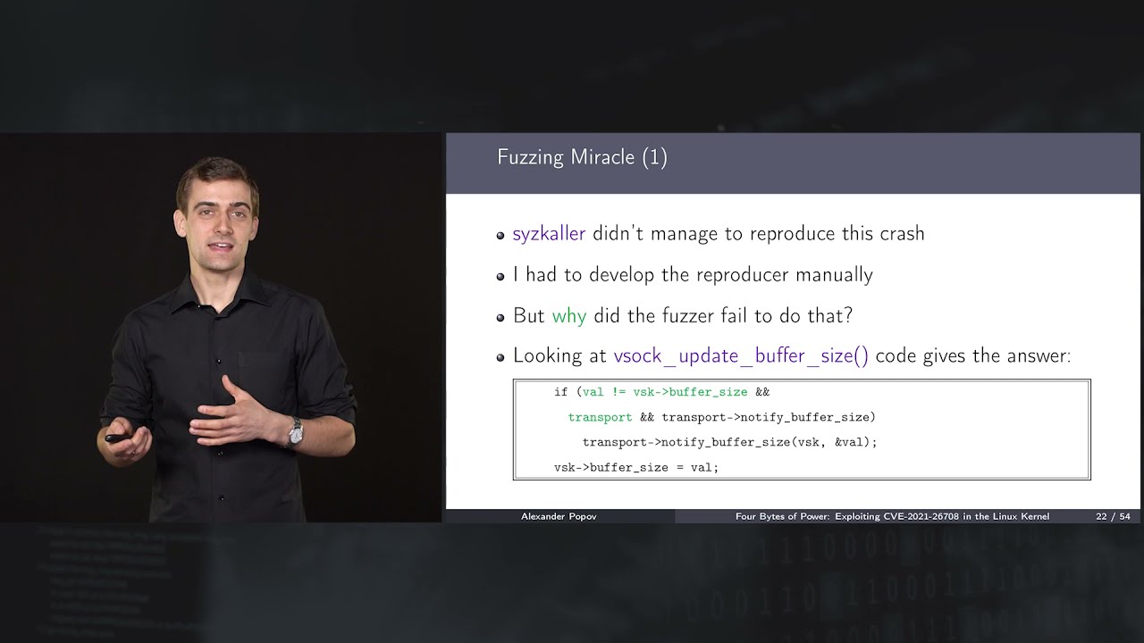 Four Bytes of Power: Exploiting CVE-2021-26708 in the Linux Kernel