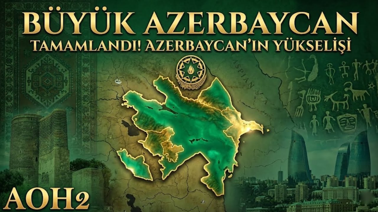 Büyük Azerbaycan'ı inanılmaz bir hızda şekillendirdim! Age Of History II