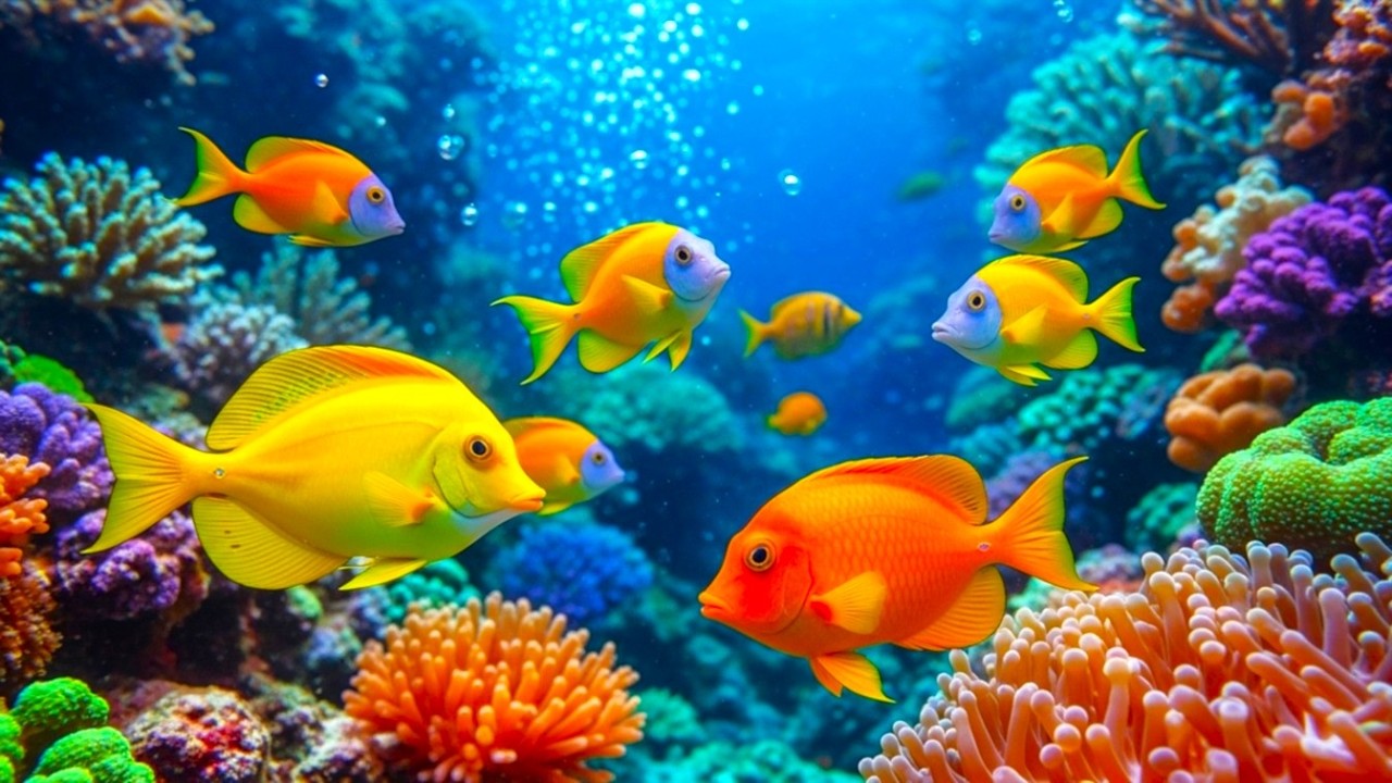 The Best 4K Aquarium -  Calming Music, Healing Music For The Heart, And Blood Vessels #7