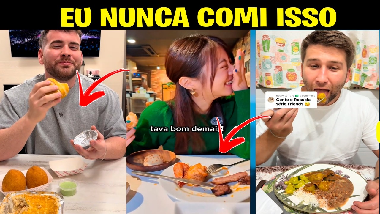 Depois de provar comida brasileira, eles disseram isso… surreal