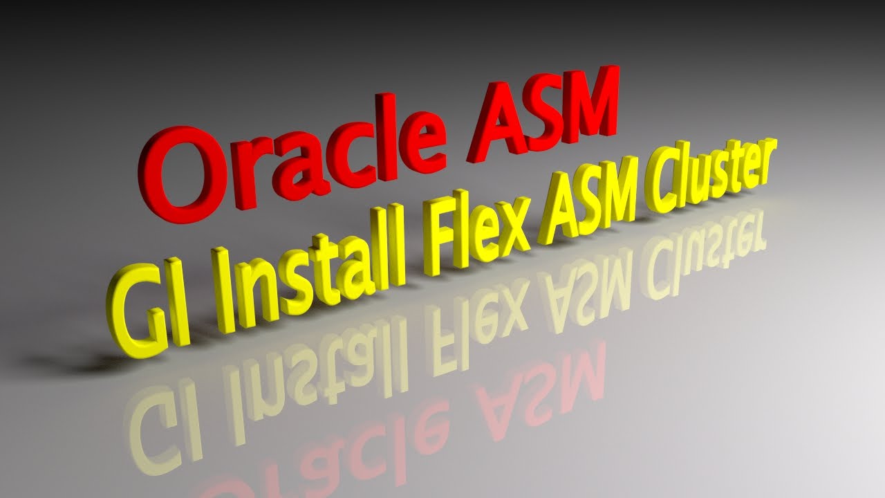 Oracle 12c R1 ASM GI Install Flex ASM Cluster