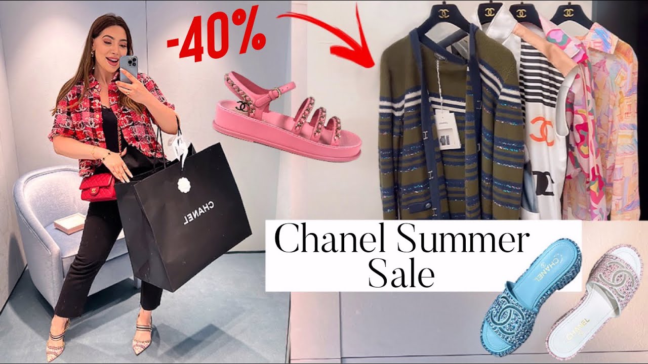 Летняя распродажа Chanel ☀️ Скидка 40% на обувь, украшения и товары, возвращаемые в магазин!!