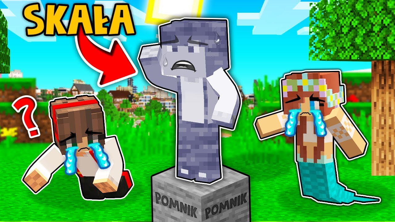 ZOSTAŁEM SKAŁĄ I MAM PROBLEM Z PORUSZANIEM SIĘ W MINECRAFT?! GPLAY & LUMI