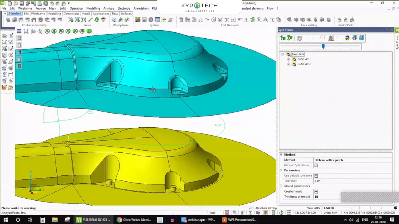 Webinar : Automated Core Cavity Splitting & Tool Design using VISI Mould