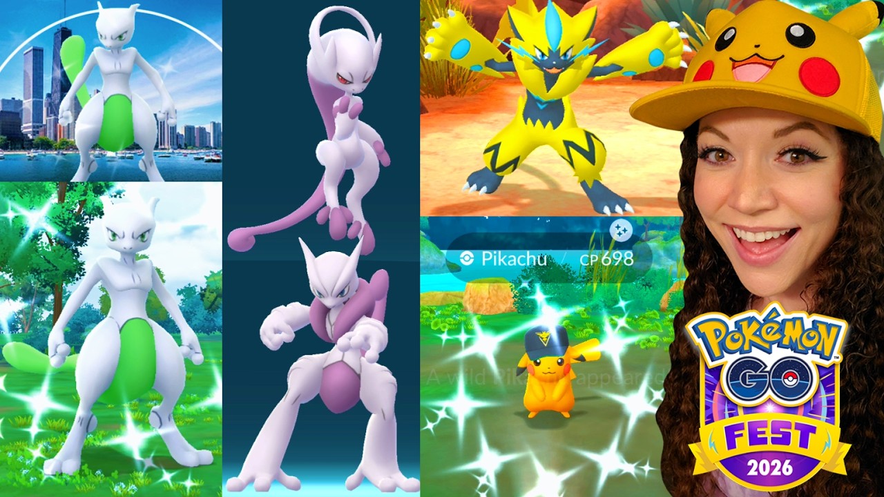 POK&Eacute;MON GO FEST CHICAGO 2026: ZERAORA + MEGA MEWTWO X & Y!