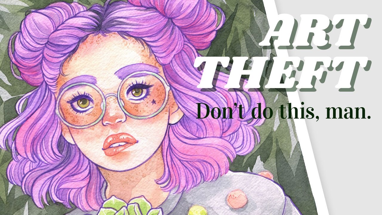 Stealing, Copying and Reposting Art || Watercolor Pom Poms