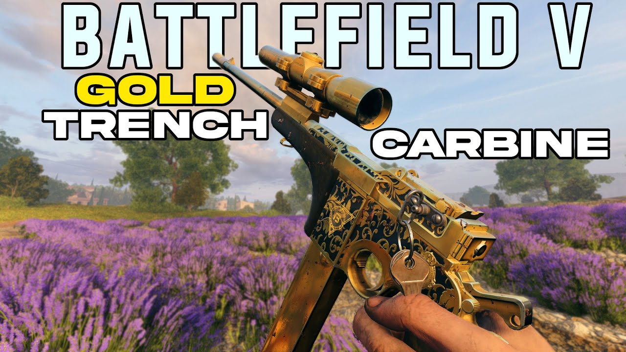 GOLD TRENCH CARBINE IN BATTLEFIELD V (BEST SNIPER CLASS WEAPON)