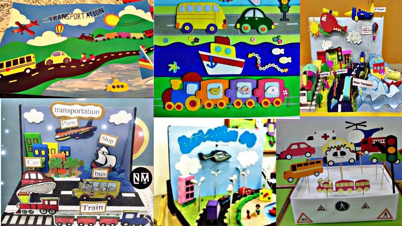 Preschool decoration ideas/ transportation themed activities for preschool/ transportation tlm
