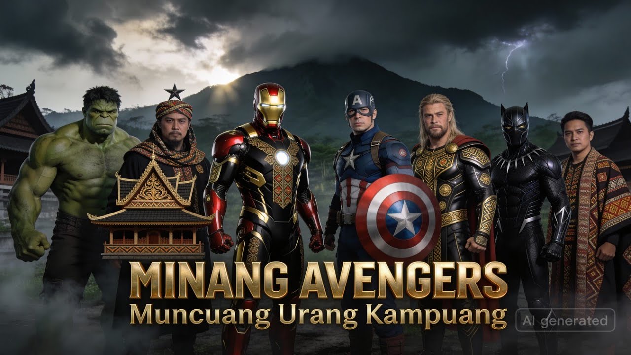 Video AI | Pasukan Minang Avenger Melawar Pertanyaan Orang Kampung