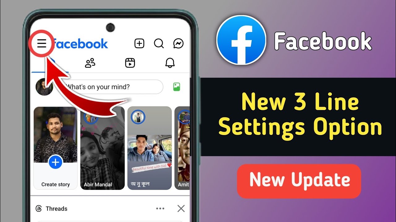 Facebook New 3 Line Menu Update | Fix Facebook New Settings Option 